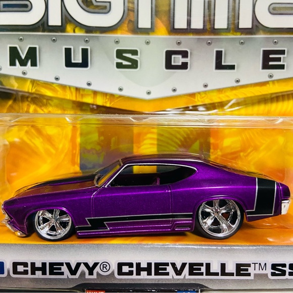 Jada Dub Bigtime Muscle 1969 Chevy Chevelle SS Purple - Picture 2 of 10